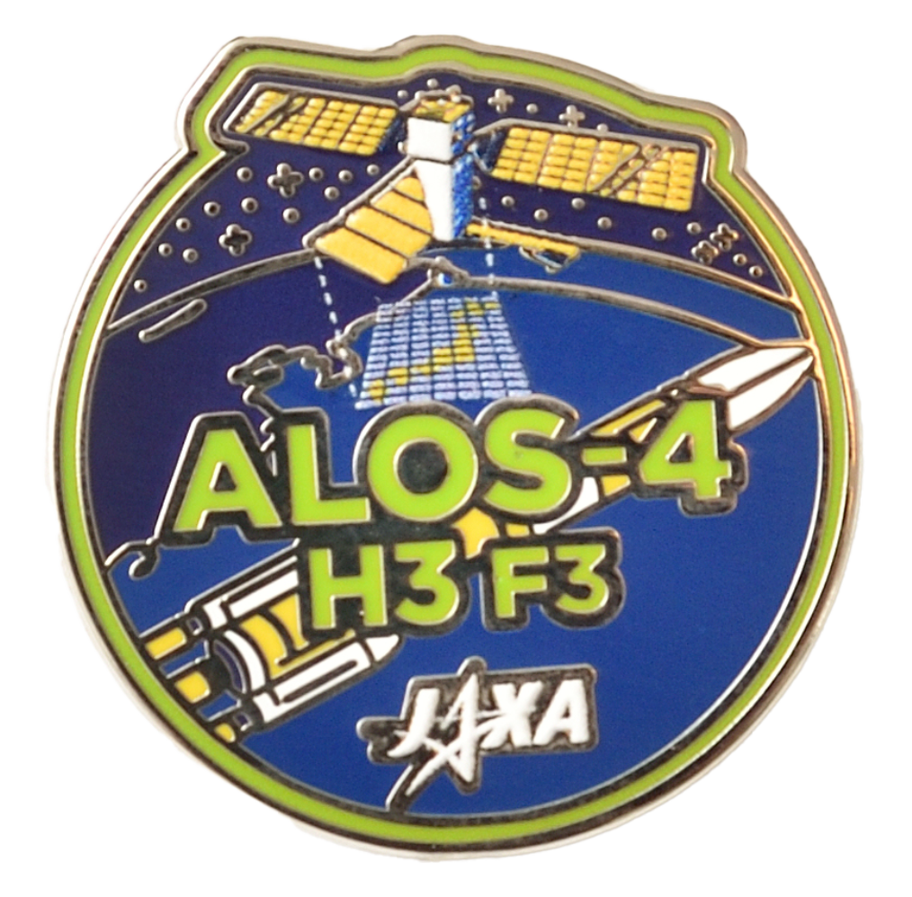 H3ロケット3号機・ ALOS-4　ピンバッチ